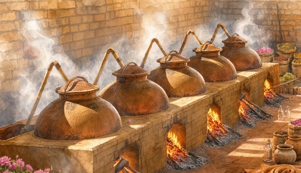 Authentic Kannauj Copper Deg-Bhapka Distillation Stills